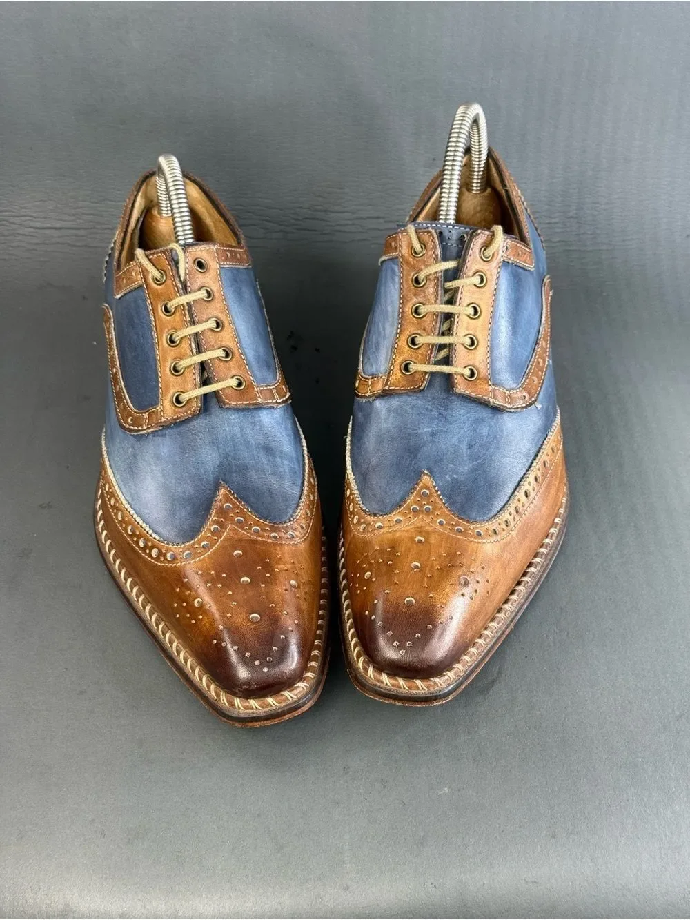Jose Real two-tone leather handcrafted Oxford shoes men’s size 8 (41)